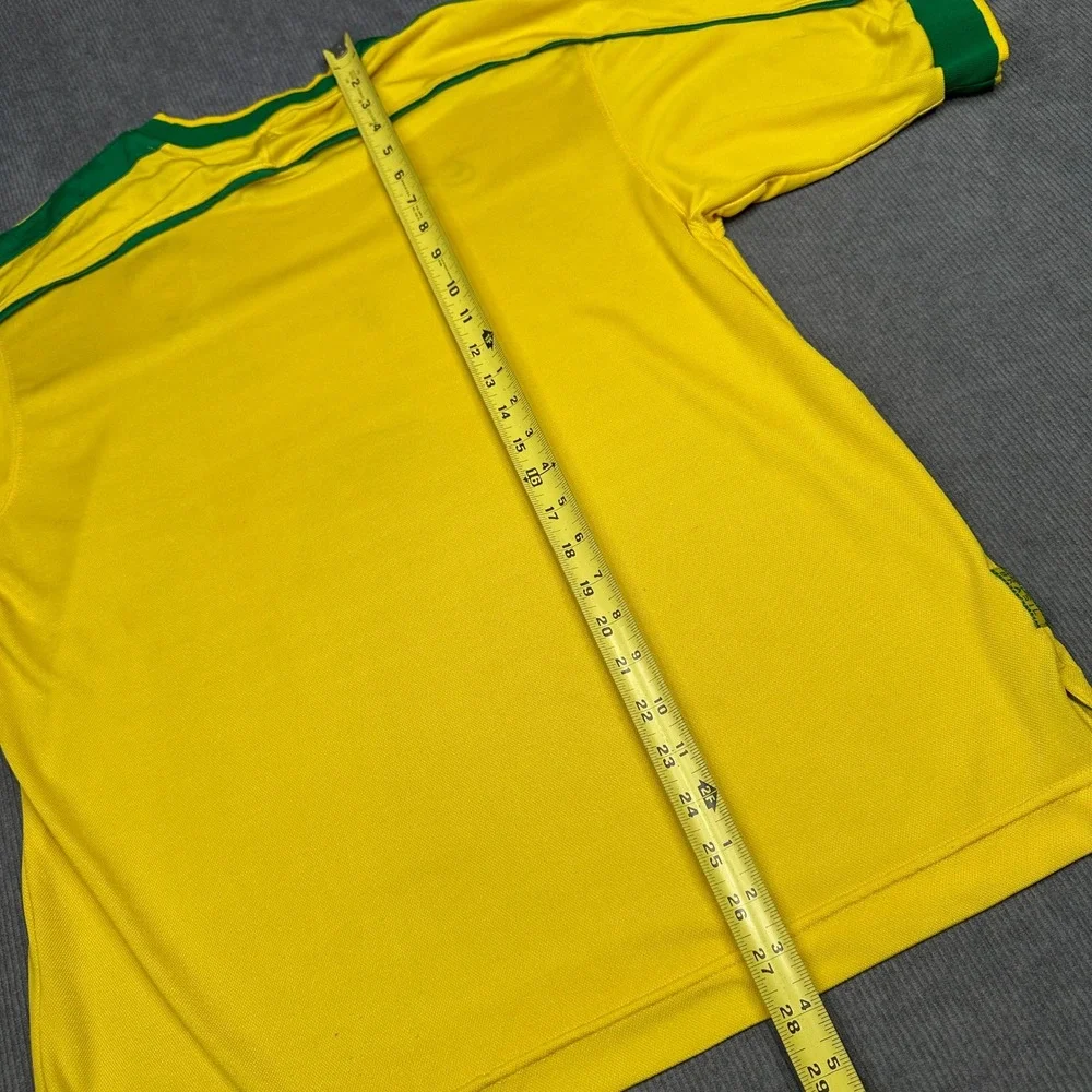 Nike Brazil Soccer Jersey Mens Yellow Green CBF National Team Nike-FIT Y2k
